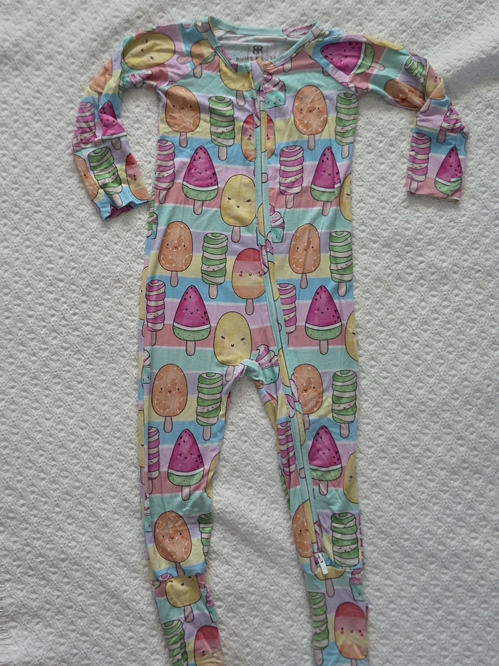 Bums and Roses Toddler Treat Yo'Self Convertible Romper 2T